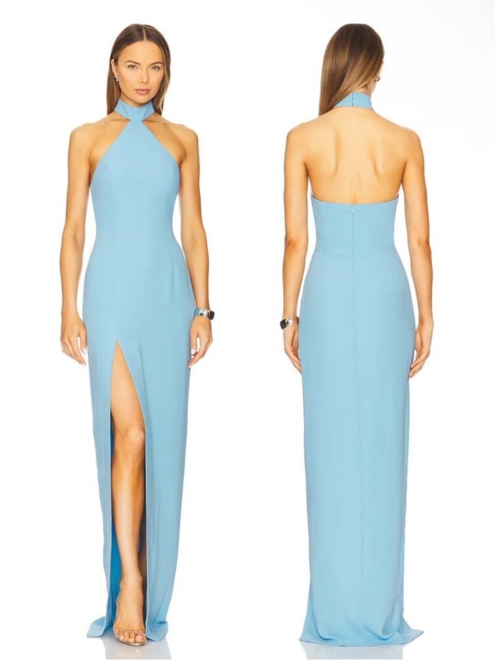 Amanda Uprichard Queen Gown in Pacific Size M